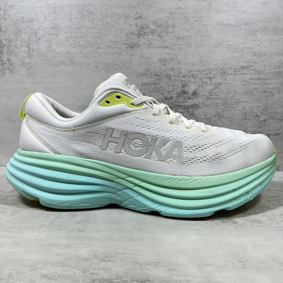 Hoka One One Bondi 8 Running Shoes - Women's Size 11 - White - Picture 4 of 10